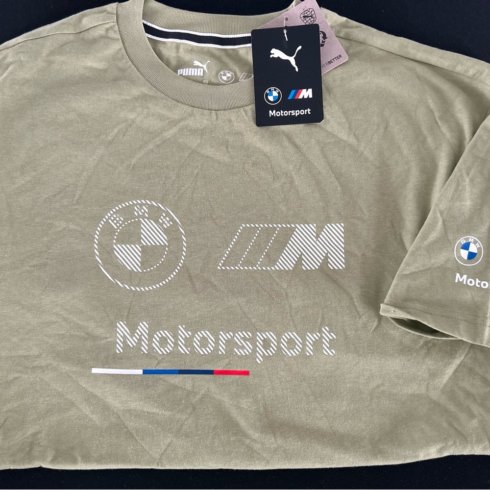 Puma / BMW Motor sport recycled Cotten tee. Sz-Med. Men's